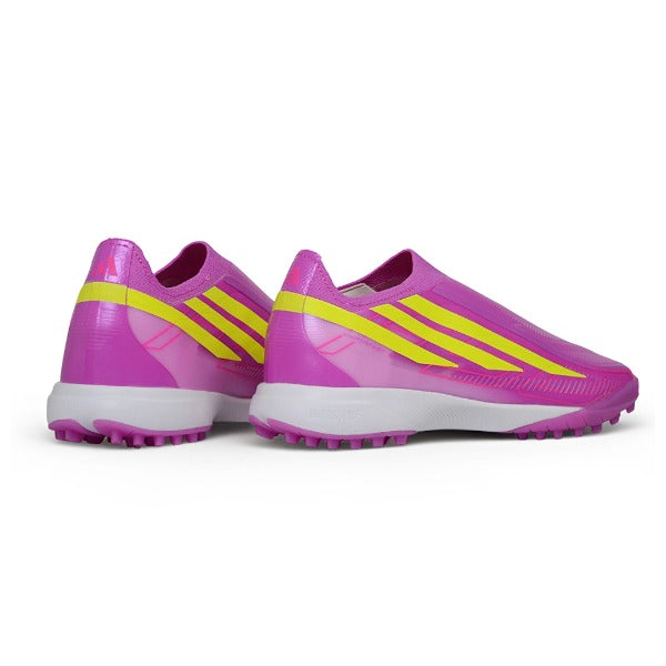 Adidas F50 Hyperfast Laceless Elite Purple and Yellow TF — Immagine 3