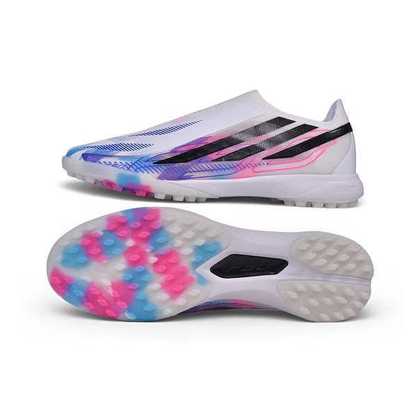 Adidas F50 Hyperfast Laceless Elite White and Blue TF — Bild 6