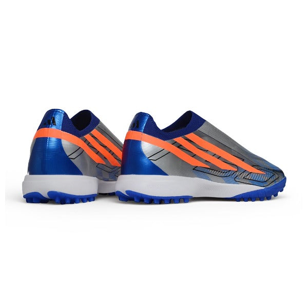 Adidas F50 Hyperfast Laceless Elite Gray Blue and Orange TF — Imagen 3