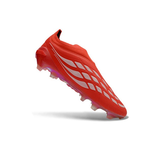 Adidas Predator 26 Elite Laceless Red and White FG — Bild 5