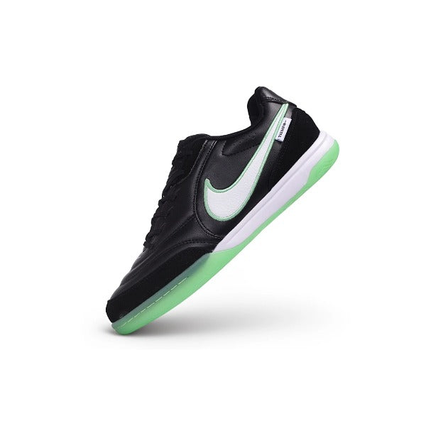 Chuteiras Nike Tiempo Streetgato Black and Green IC — Imagem 4