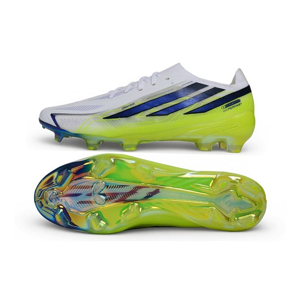 Chuteira Adidas F50 Hyperfast Elite Branco e Verde World Cup FG — Imagem 6