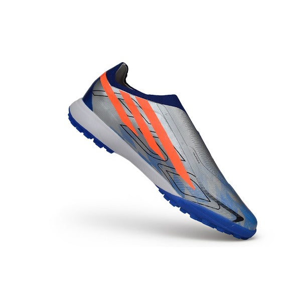 Adidas F50 Hyperfast Laceless Elite Gray Blue and Orange TF — Imagen 5
