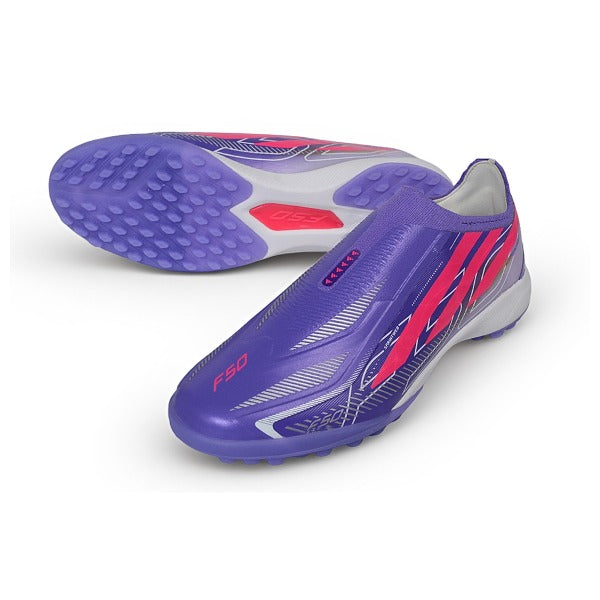 Adidas F50 Hyperfast Laceless Elite Purple and Pink TF — Bild 2