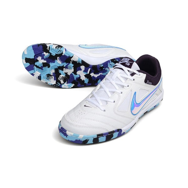 Nike SB Gato x Supreme White and Aqua Blue Pattern Sole IC — Bild 2
