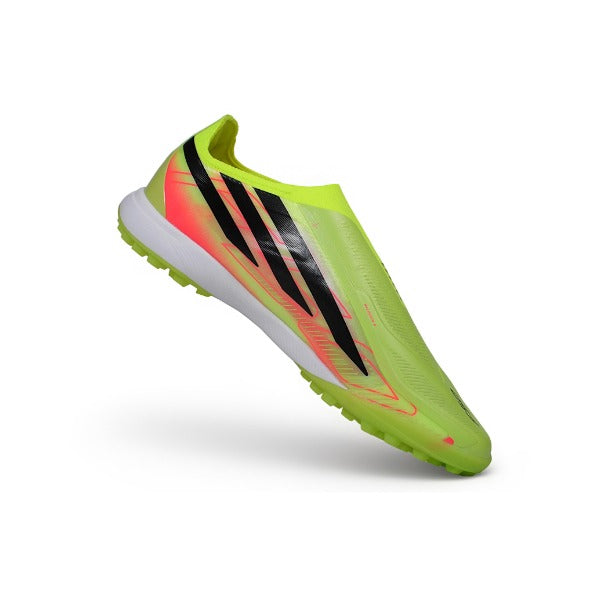 Chuteira Adidas F50 Hyperfast Sem Atacadores Elite Amarelo e Laranja World Cup TF — Imagem 5