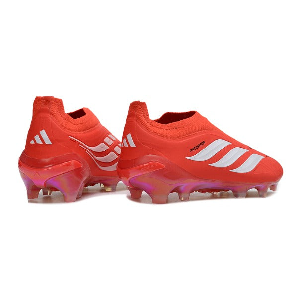 Adidas Predator 26 Elite Laceless Red and White FG — Bild 3