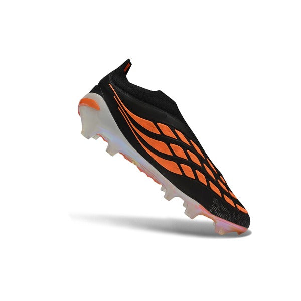 Adidas Predator 26 Elite Laceless Black and Orange FG — Bild 5