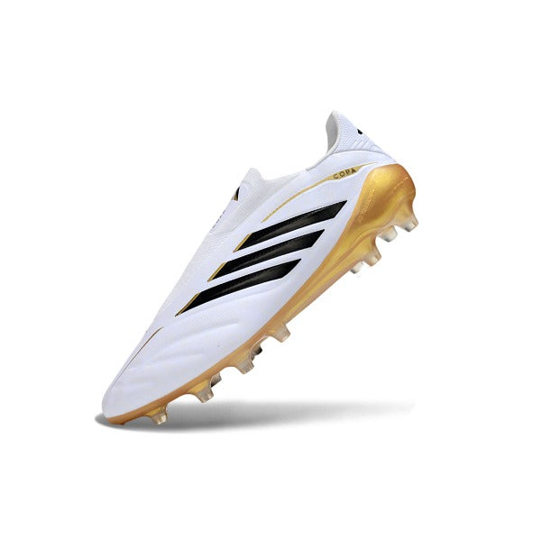 Adidas Copa Pure 4 Laceless Elite White and Yellow FG — Imagen 4