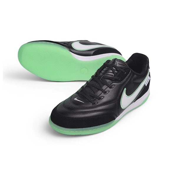 Chuteiras Nike Tiempo Streetgato Black and Green IC — Imagem 2