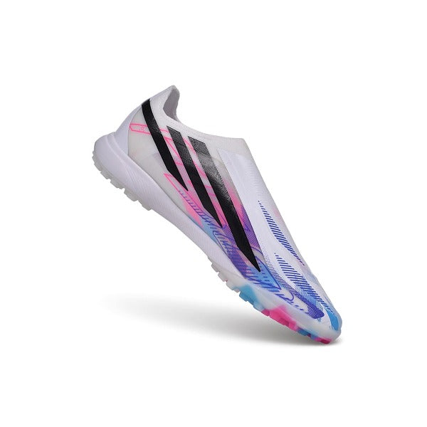 Adidas F50 Hyperfast Laceless Elite White and Blue TF — Bild 5