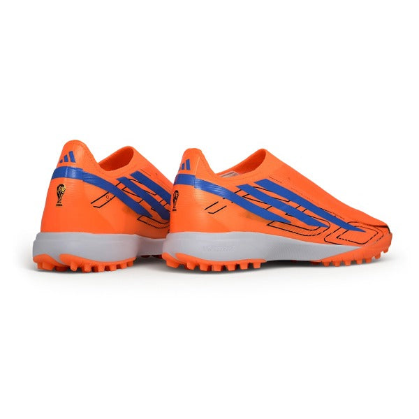 Adidas F50 Hyperfast Laceless Elite Orange and Blue TF — Bild 3