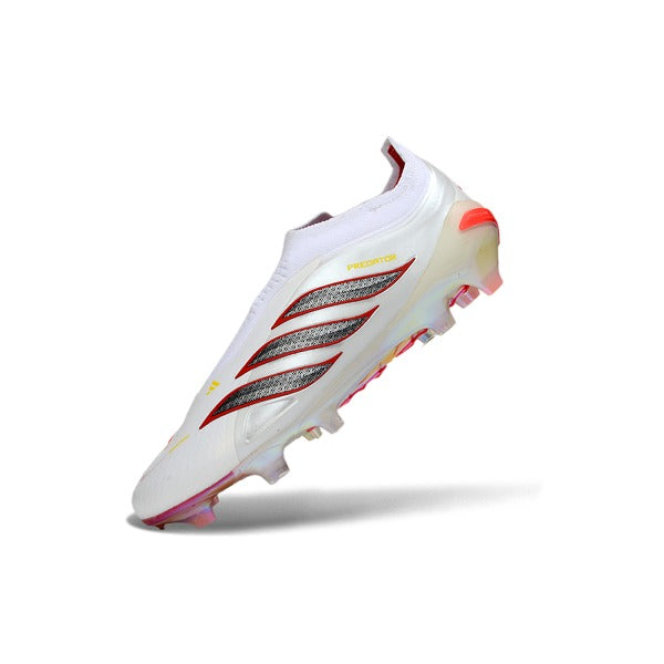 Adidas Predator 26 Elite Laceless White and Red FG — Immagine 4