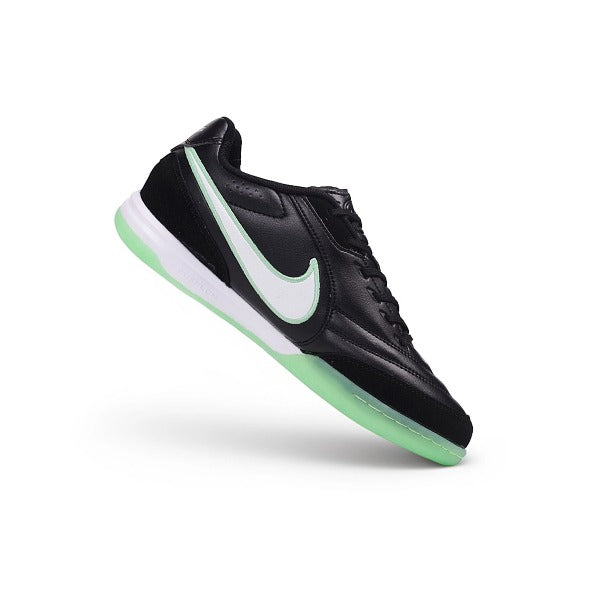 Chuteiras Nike Tiempo Streetgato Black and Green IC — Imagem 5