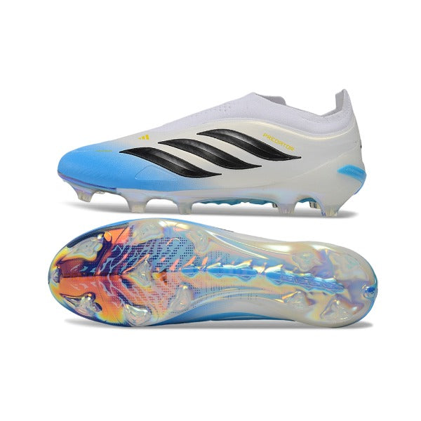 Adidas Predator 26 Elite Laceless White and Blue FG — Bild 6