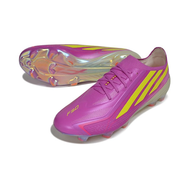 Adidas F50 Hyperfast Elite Pink and Yellow FG — Bild 2