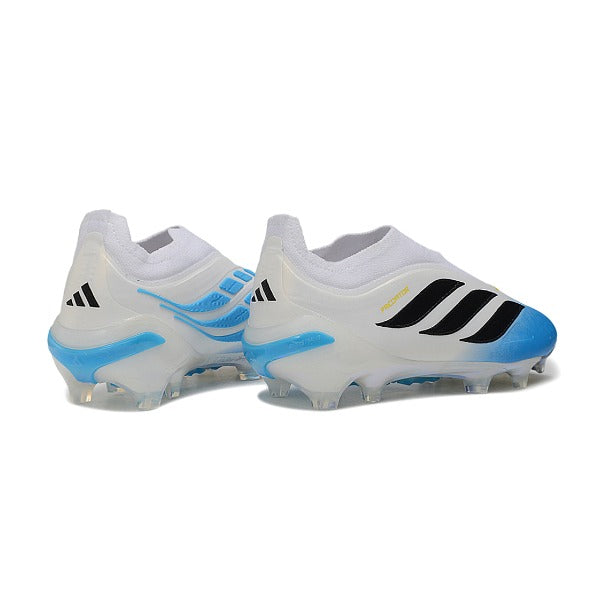 Adidas Predator 26 Elite Laceless White and Blue FG — Bild 3