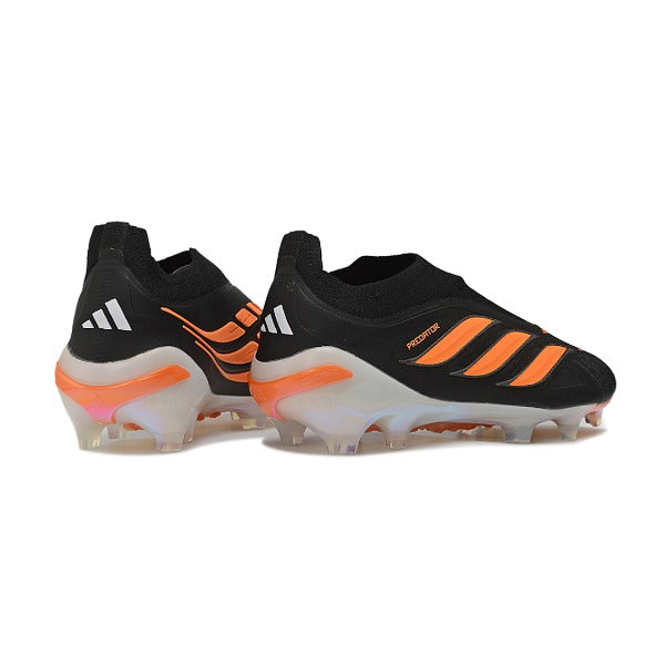 Adidas Predator 26 Elite Laceless Black and Orange FG — Bild 3