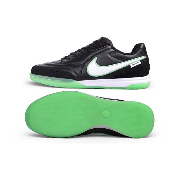 Chuteiras Nike Tiempo Streetgato Black and Green IC — Imagem 6
