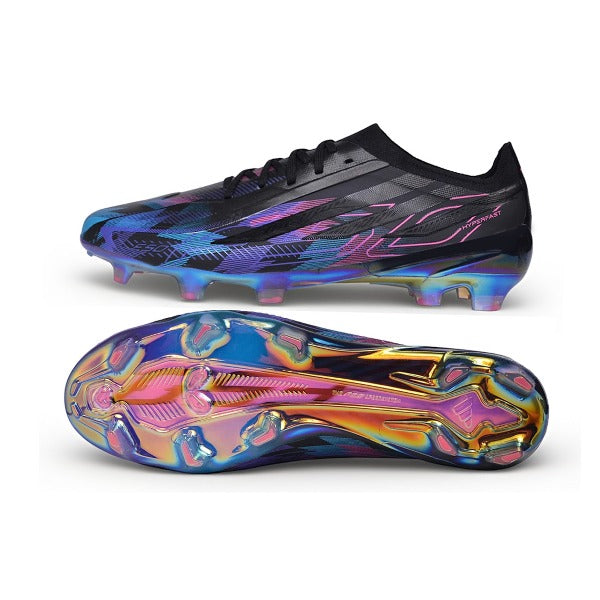 Adidas F50 Hyperfast Elite Black Light Blue and Pink FG — Bild 6