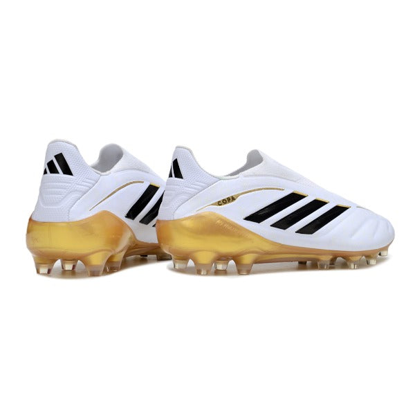 Adidas Copa Pure 4 Laceless Elite White and Yellow FG — Imagen 3