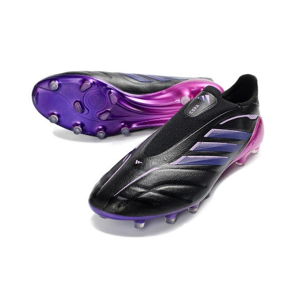 Adidas Copa Pure 4 Laceless Elite Black and Purple Pack FG — Immagine 2
