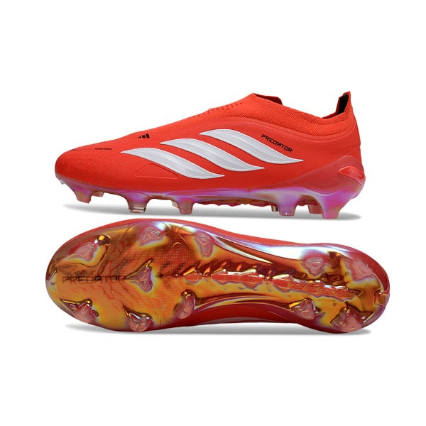 Adidas Predator 26 Elite Laceless Red and White FG — Bild 6