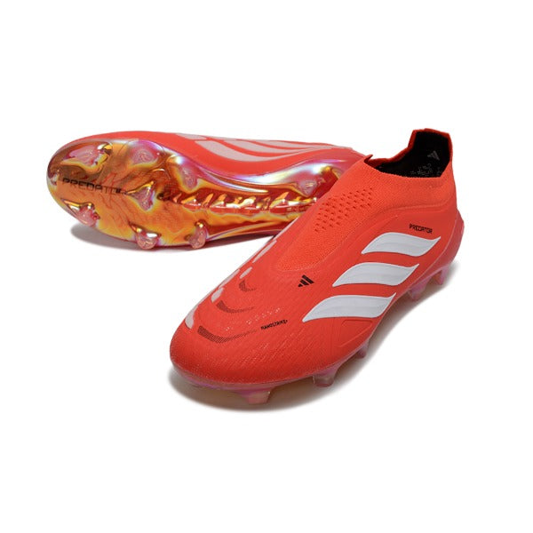 Adidas Predator 26 Elite Laceless Red and White FG — Bild 2