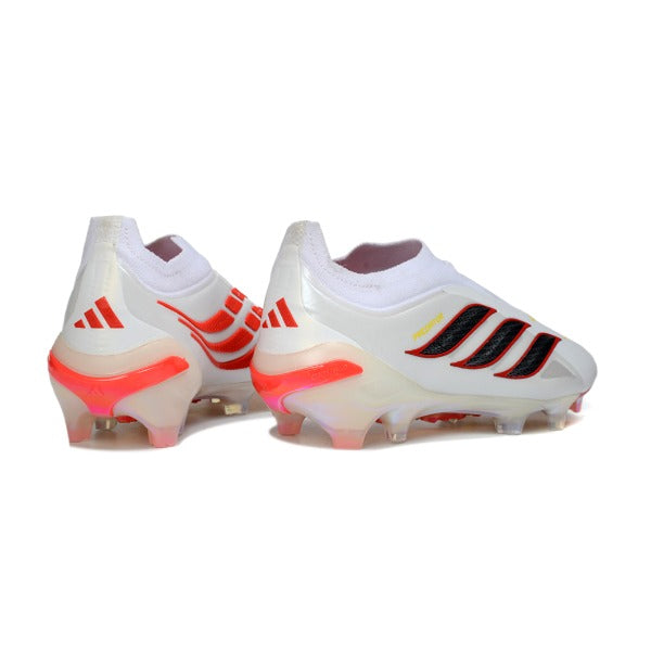 Adidas Predator 26 Elite Laceless White and Red FG — Immagine 3