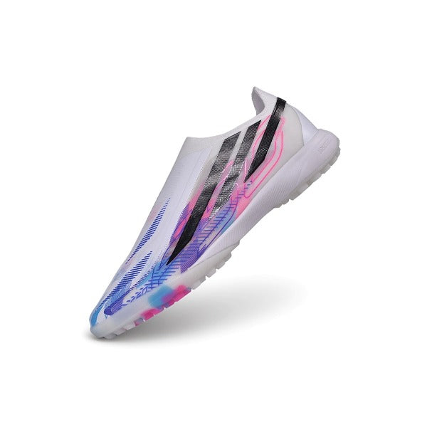 Adidas F50 Hyperfast Laceless Elite White and Blue TF — Bild 4